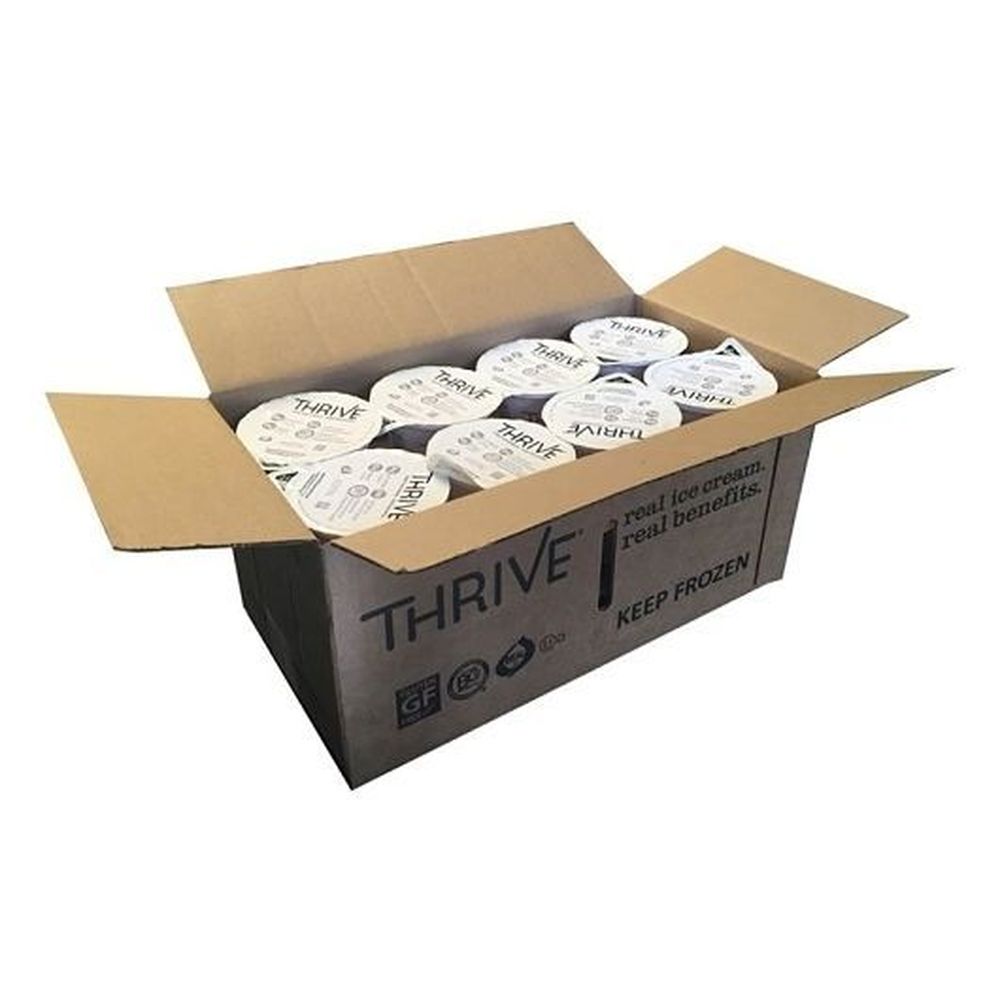 Thrive Frozen Nutrition No Sugar Added Creamy Vanilla Ice Cream, 6 Fluid Ounce Cup -- 24 Per Case