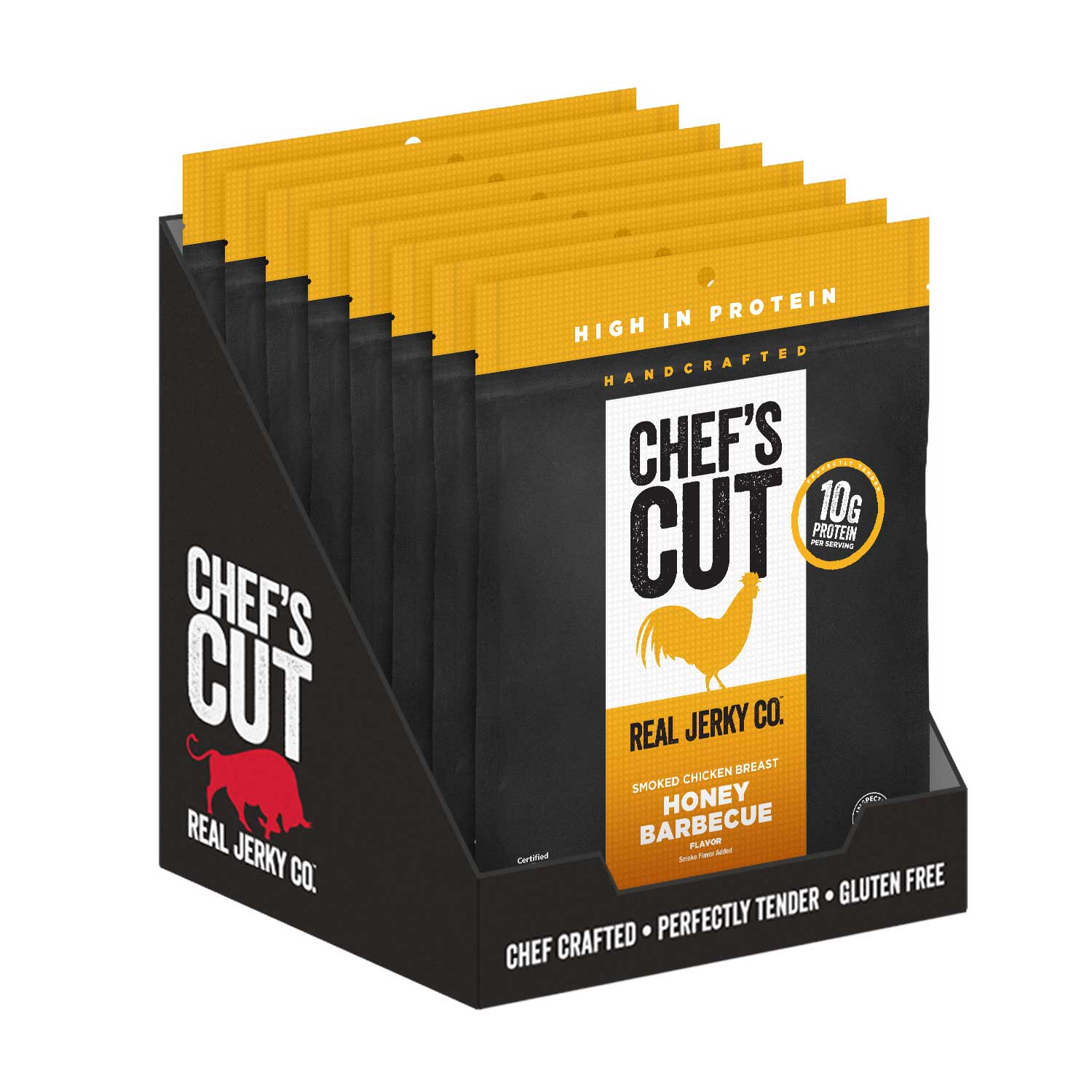 Chef's Cut Honey Barbeque Smoked Chicken Breast Jerky, 2.5 Ounce -- 8 Per Case