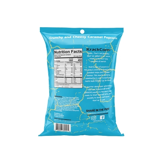 Krackcorn Crunchy And Cheesy Caramel Popcorn, 3.25 Ounce -- 12 Per Case