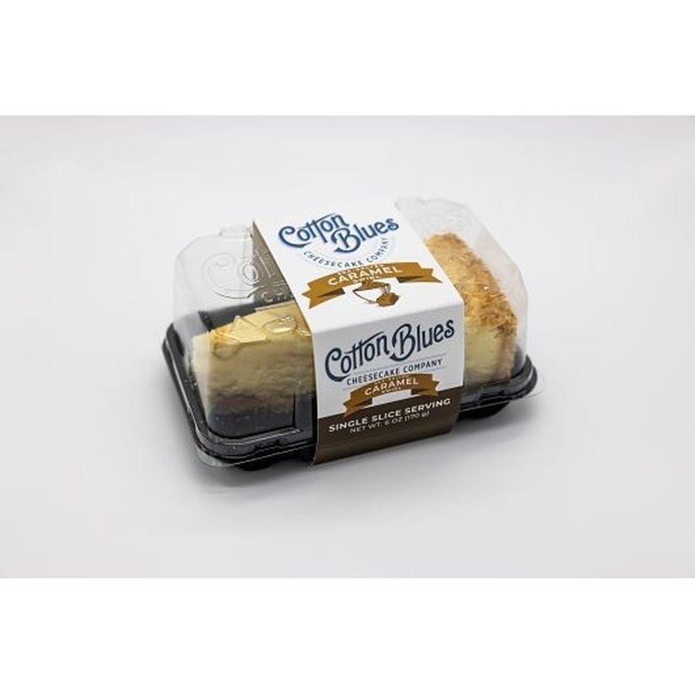 Cotton Blues Sea-salted Caramel Swirl Cheesecake Slice, 6 Ounce -- 12 Per Case