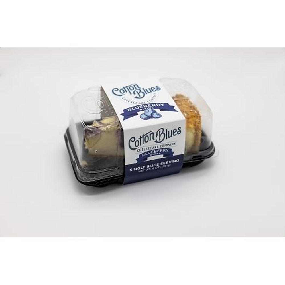 Cotton Blues Blueberry Swirl Cheesecake Slice, 6 Ounce -- 12 Per Case