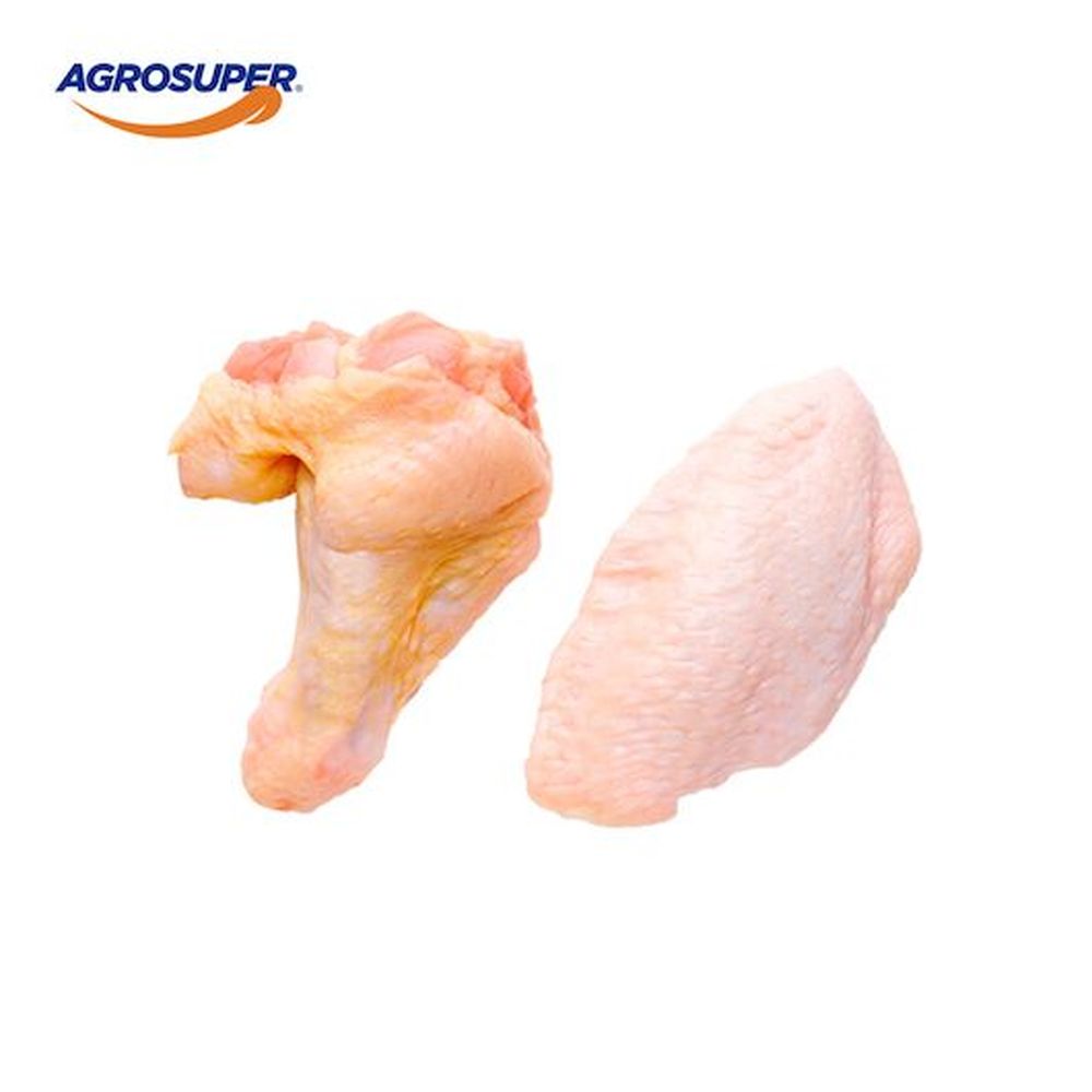 Agrosuper 6-8 Count First And Second Chicken Wings, 10 Pound -- 4 Per Case