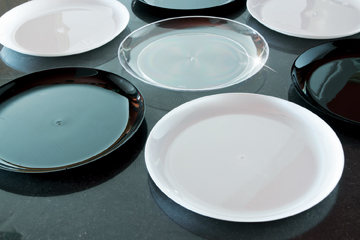 Yoshi Ware Emi Clear Ware Simply Elegant Dessert Plate, 6 Inch, 25 Count -- 10 Per Case