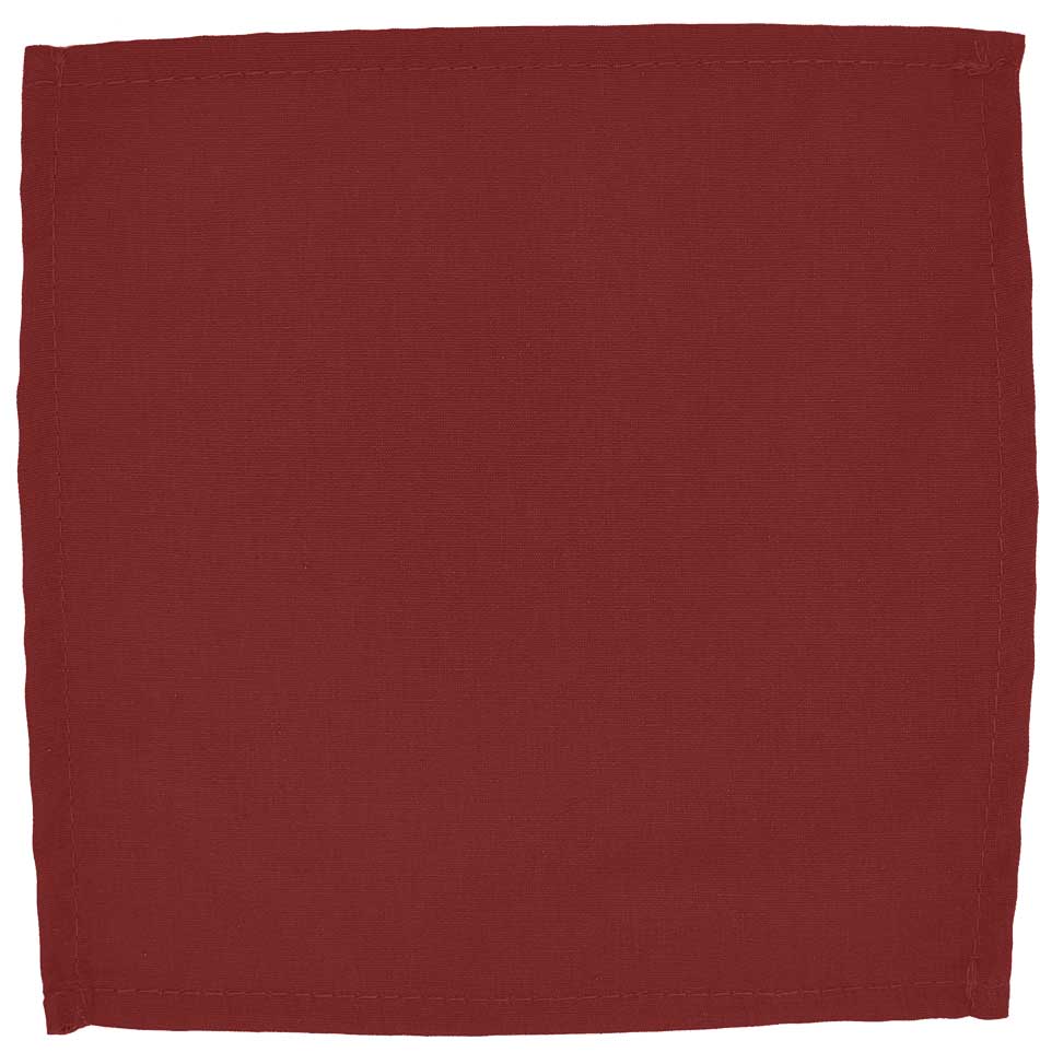 Intedge Red Poly/Cotton Dinner Napkin, 20 x 20 inch -- 12 per case