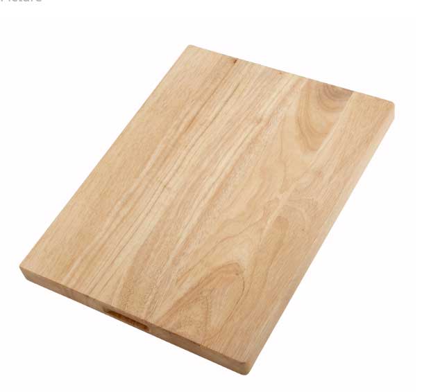 Winco Durable Hardwood Cutting Board, 20 X 15 X 1.75 Inch