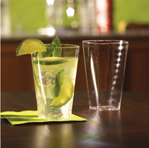 Yoshi Squares Clear Extra Heavy Weight Tumbler, 12 Ounce -- 168 Per Case