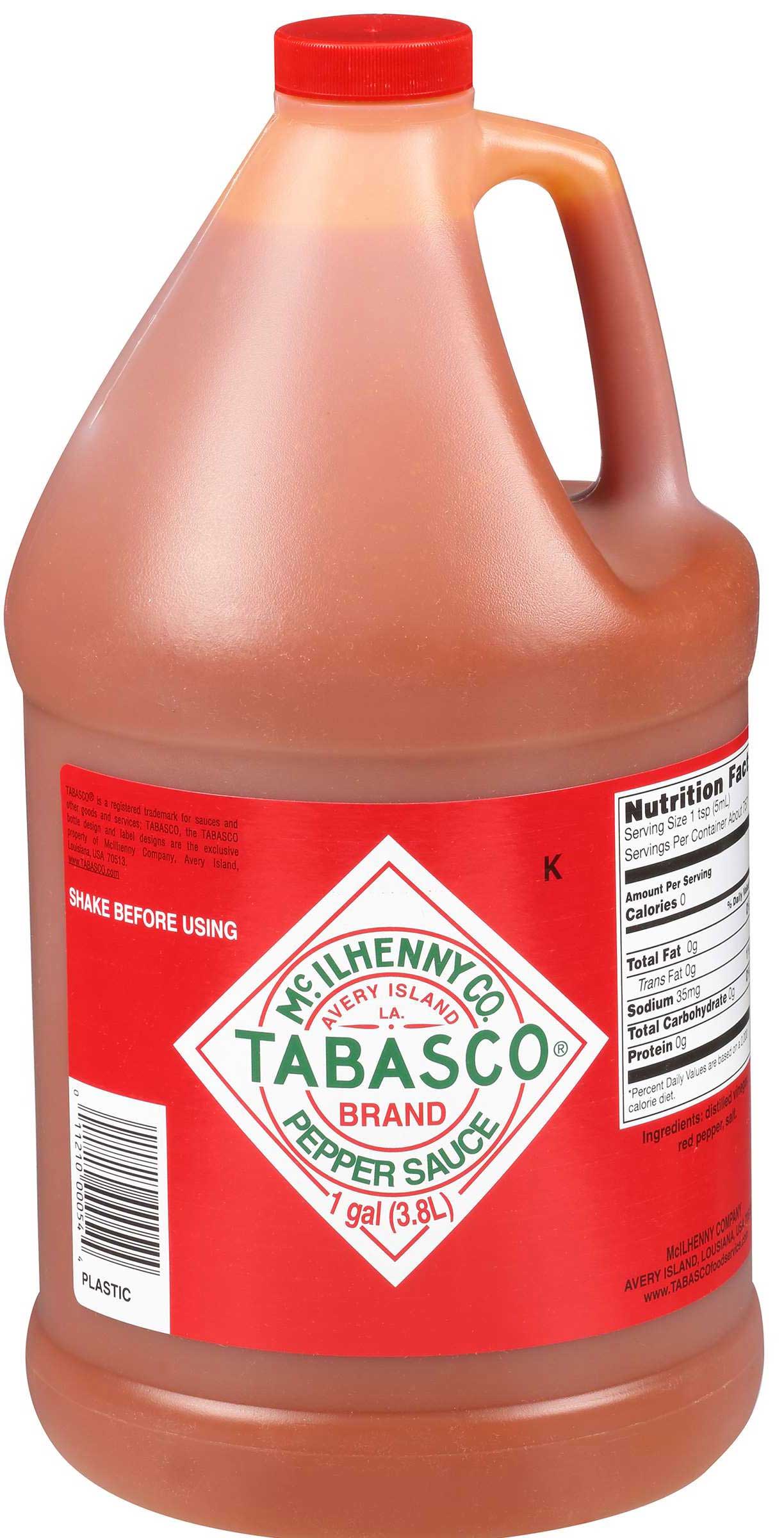 Tabasco Pepper Sauce, 1 Gallon -- 4 per case