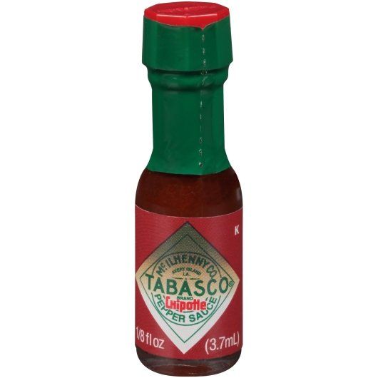 Tabasco Miniature Chipotle Pepper Hot Sauce Single Serve, 0.125 Fluid
