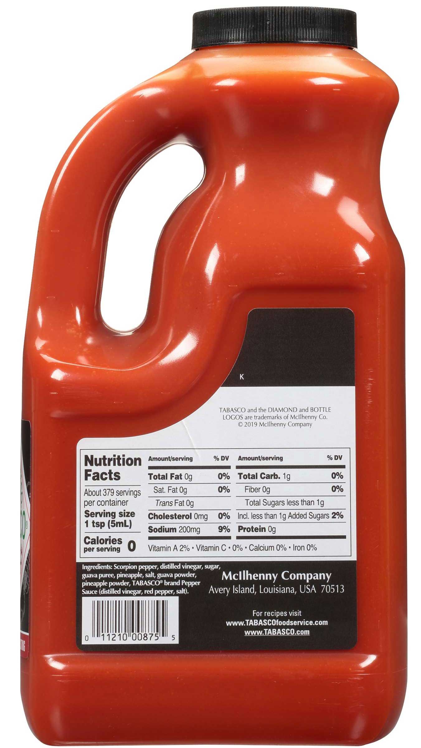 TABASCO。 Tabasco Sriracha Sauce, 64 oz Regular Half Gallon Jug, Gluten Free