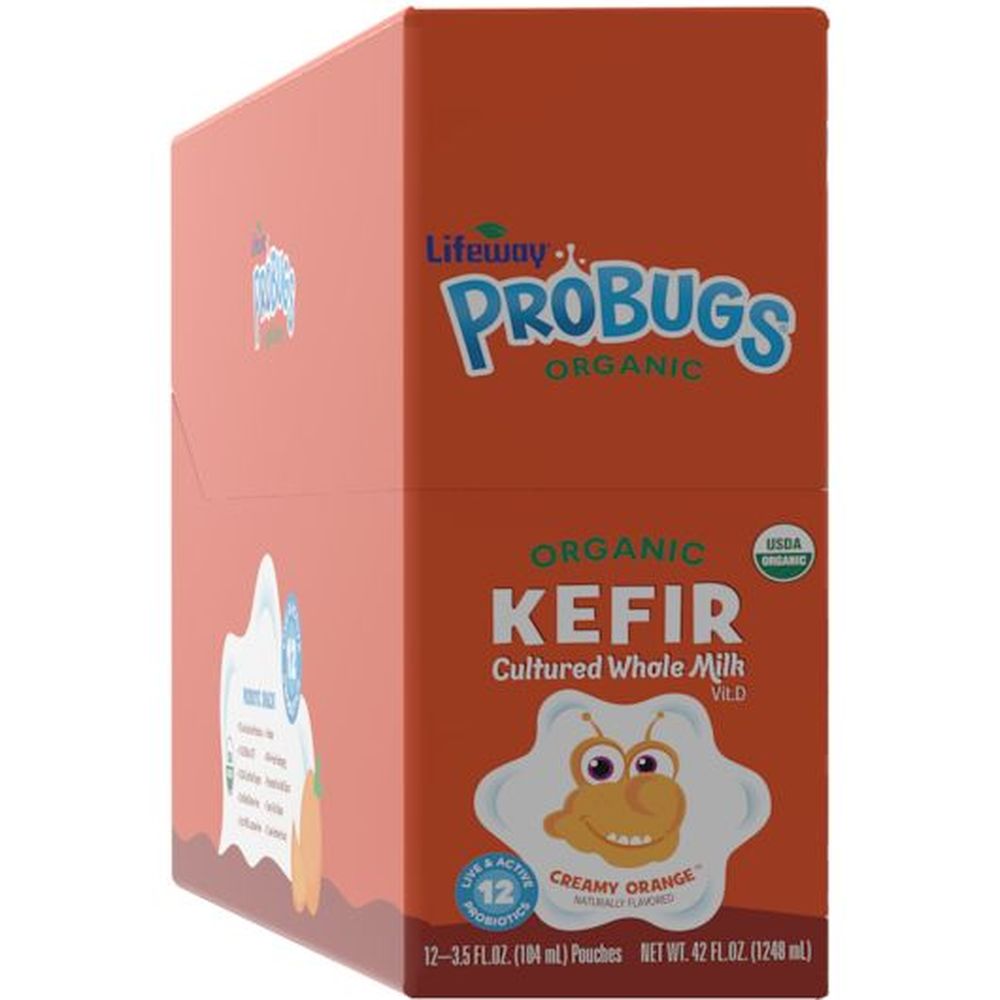 Probugs Lifeway Probugs Creamy Orange Kefir, 3.5 Ounce -- 12 per case