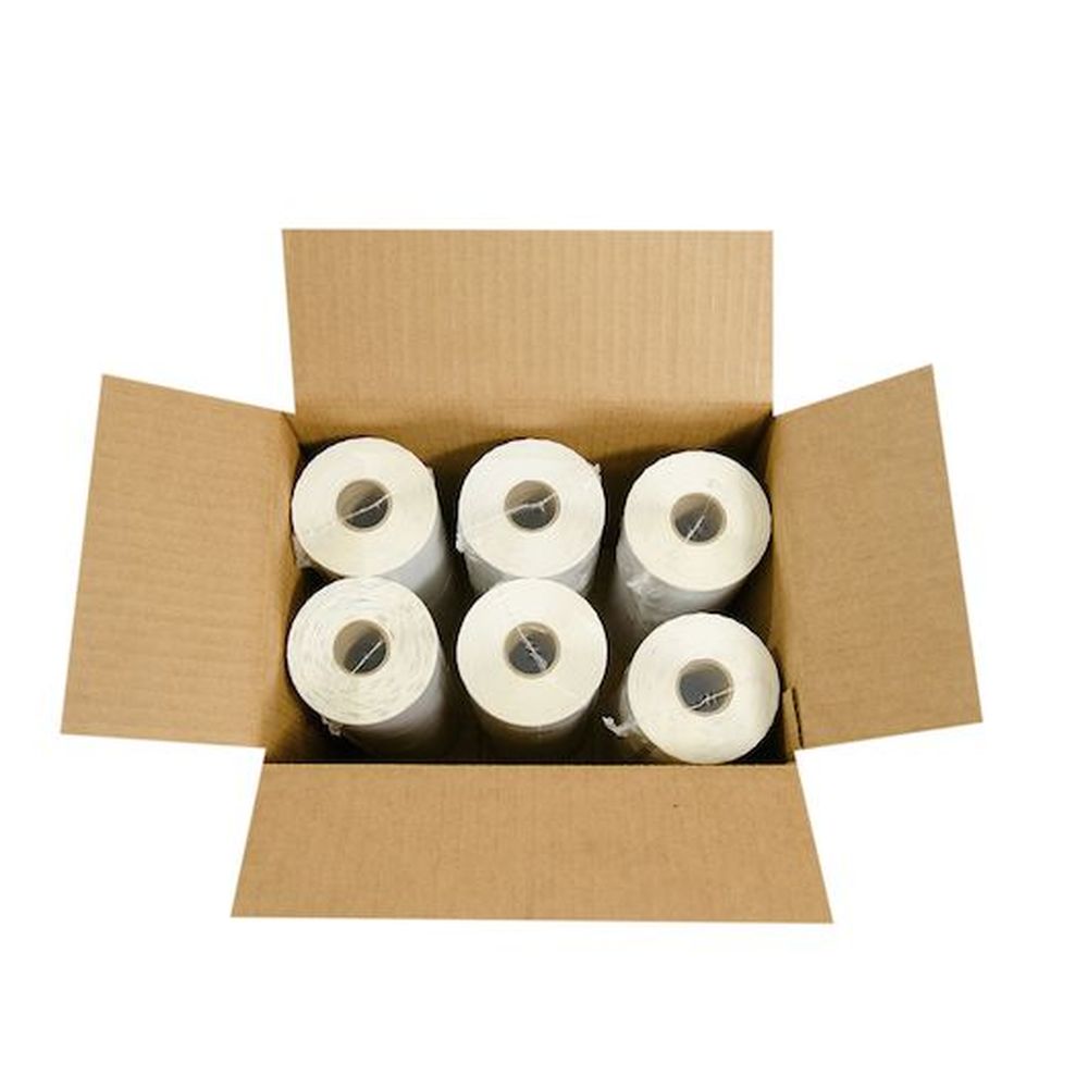 Datecodegenie 2 X 4 Inch White Blank Permanent Label Roll, 4 Count -- 6 Per Case