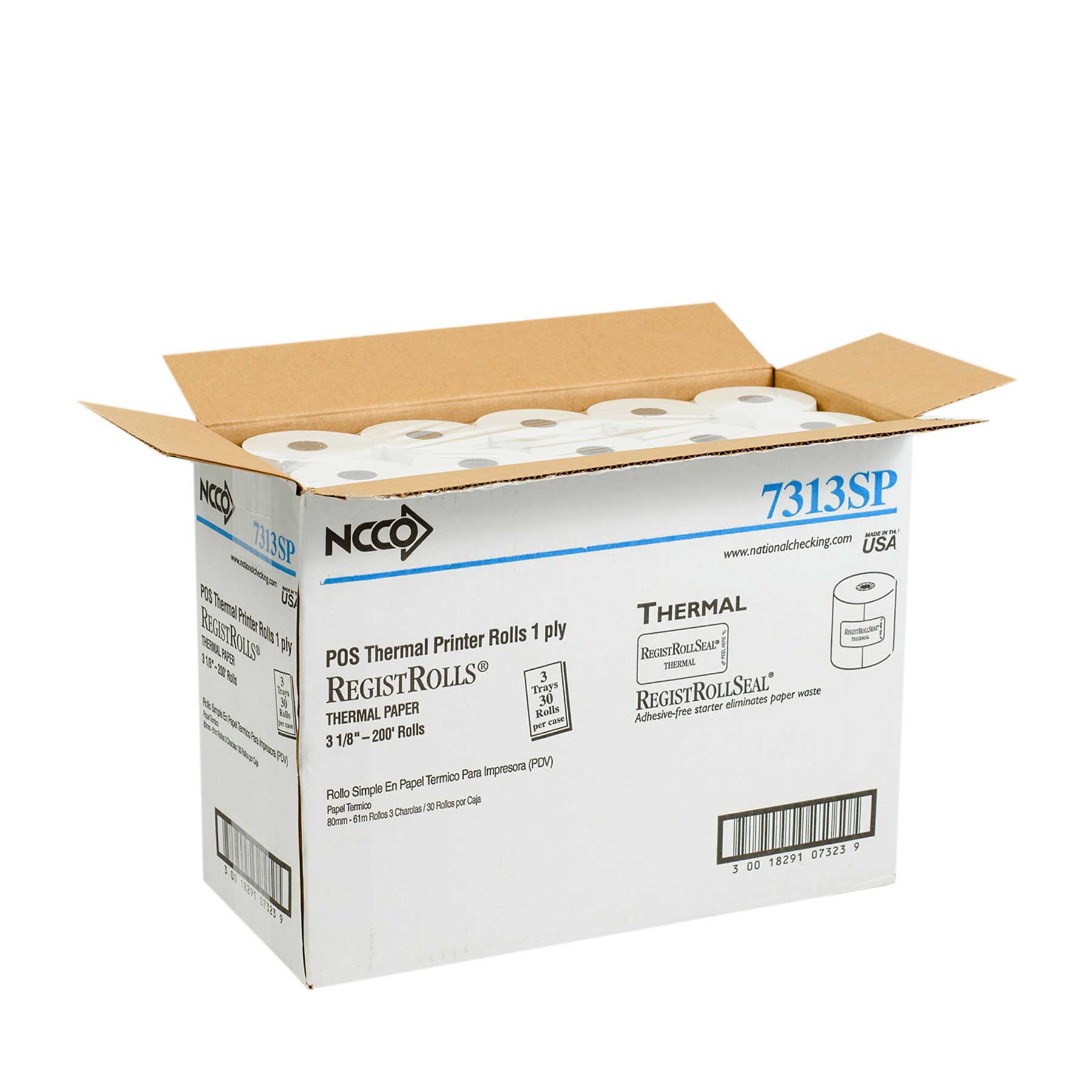 Ncco White 1-ply Register Roll Tape, 3.13 Inch -- 30 Per Case