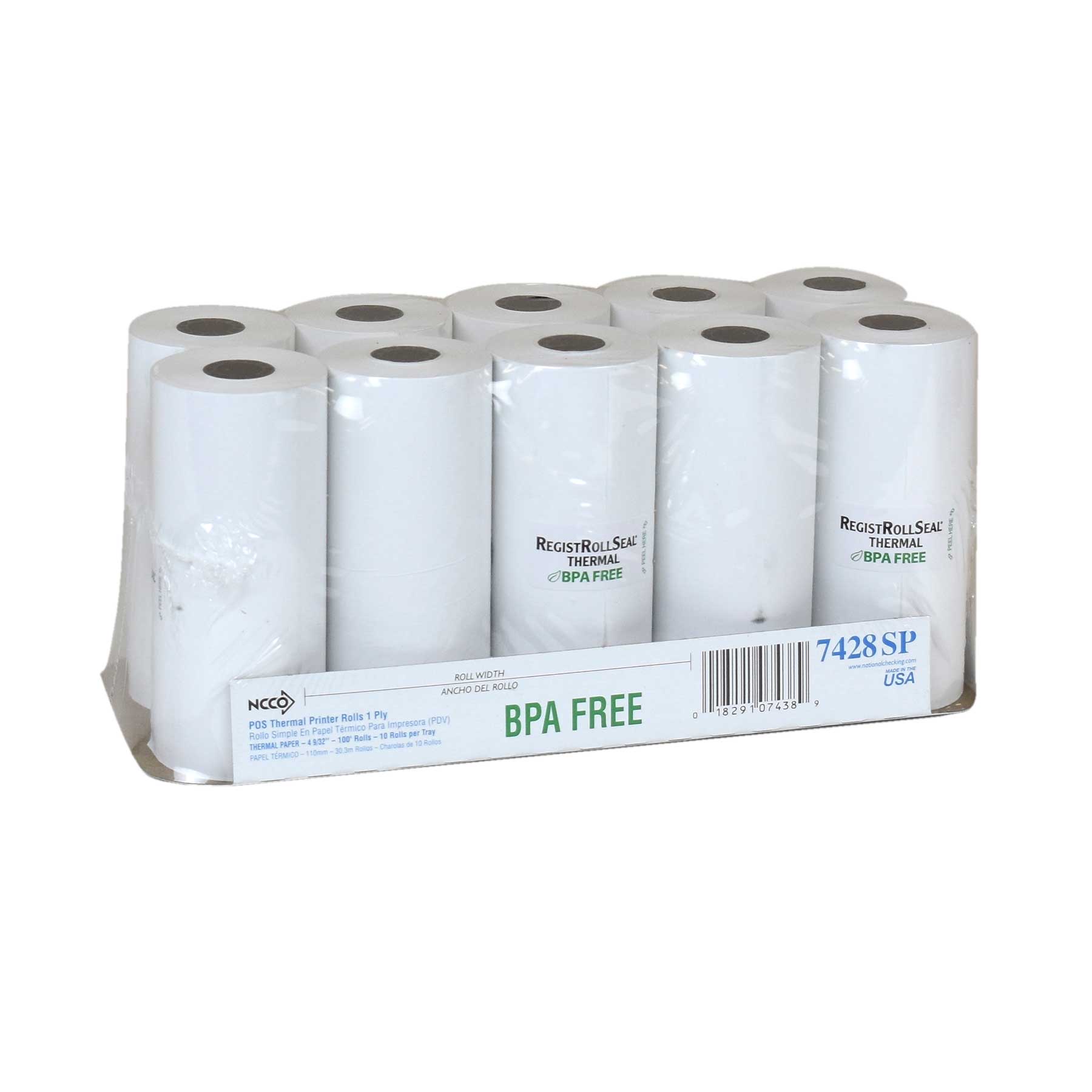 Ncco White 1-ply Register Roll Tape, 4.28 Inch -- 40 Per Case