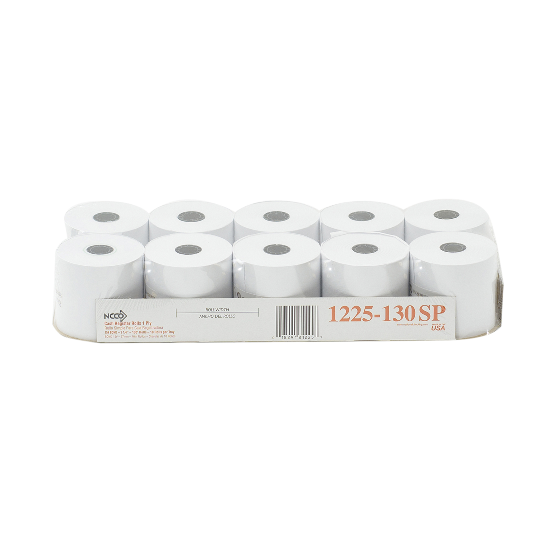 Ncco White Bond 1-ply Register Roll, 2.25 Inch -- 40 Per Case