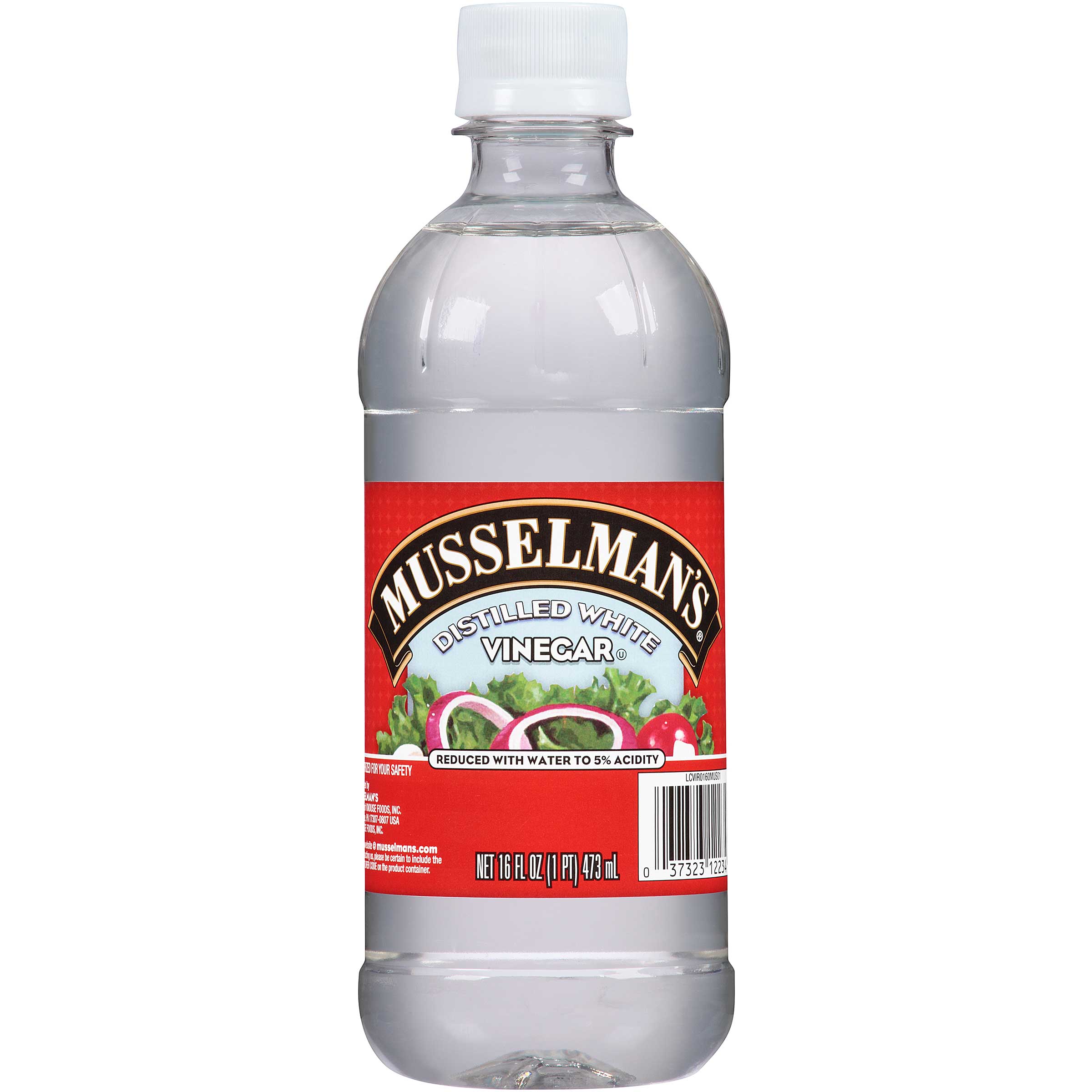 Musselman's Distilled White Vinegar, 16 Fluid Ounce -- 12 Per Case