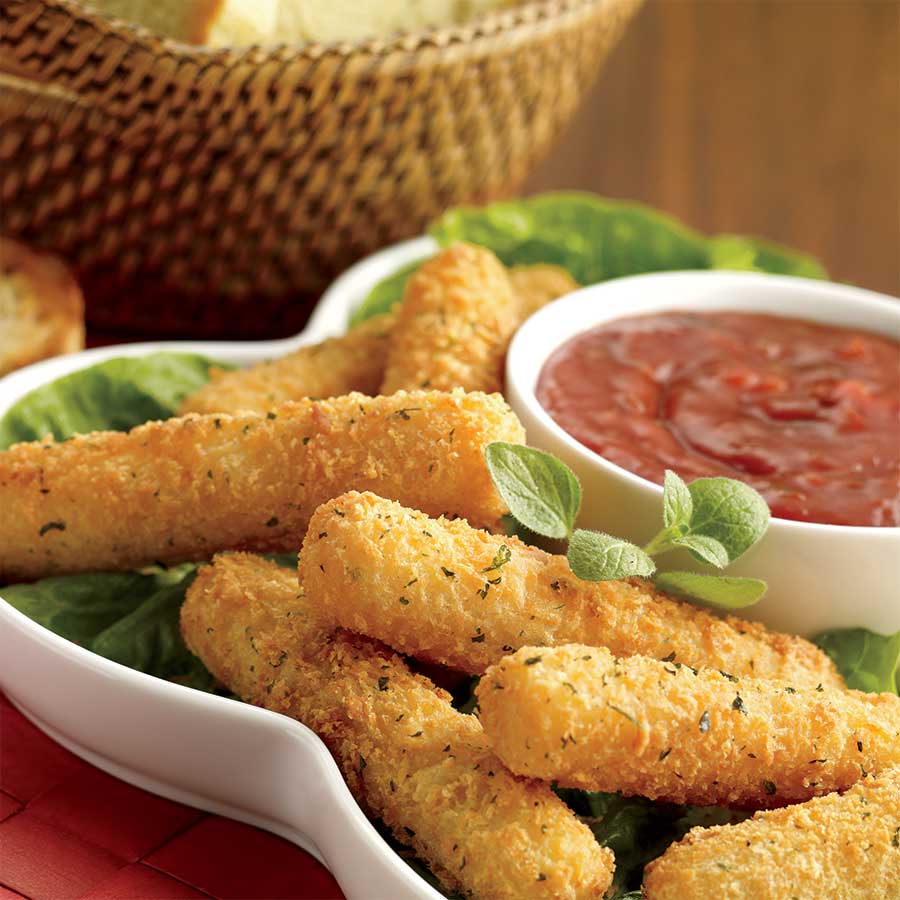 Sargento Breaded Mozzarella String Cheese Stick Case FoodServiceDirect