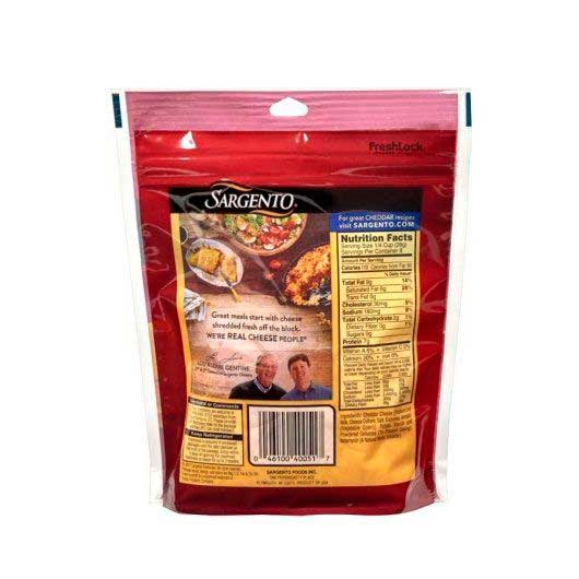 Sargento Off The Block Fine Cut Mild Cheddar Shredded Cheese, 8 Ounce -- 12  per case