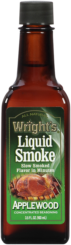 Wright's All Natural Liquid Smoke Applewood Seasoning, 3.5 Fluid Ounce -- 12 Per Case