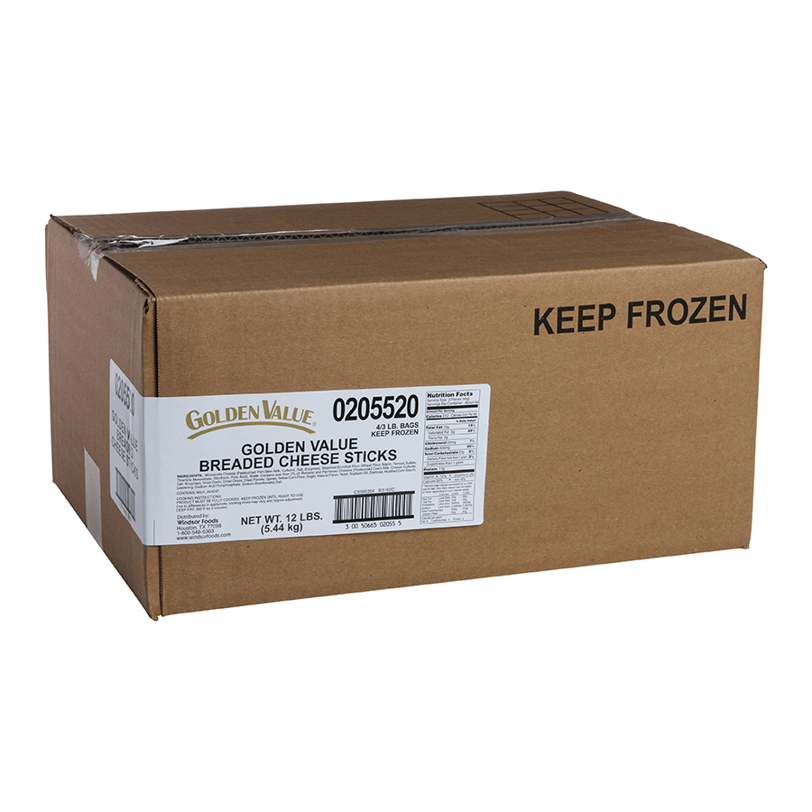 Golden Value Cheese Stick Appetizer, 3 Pound -- 4 Per Case