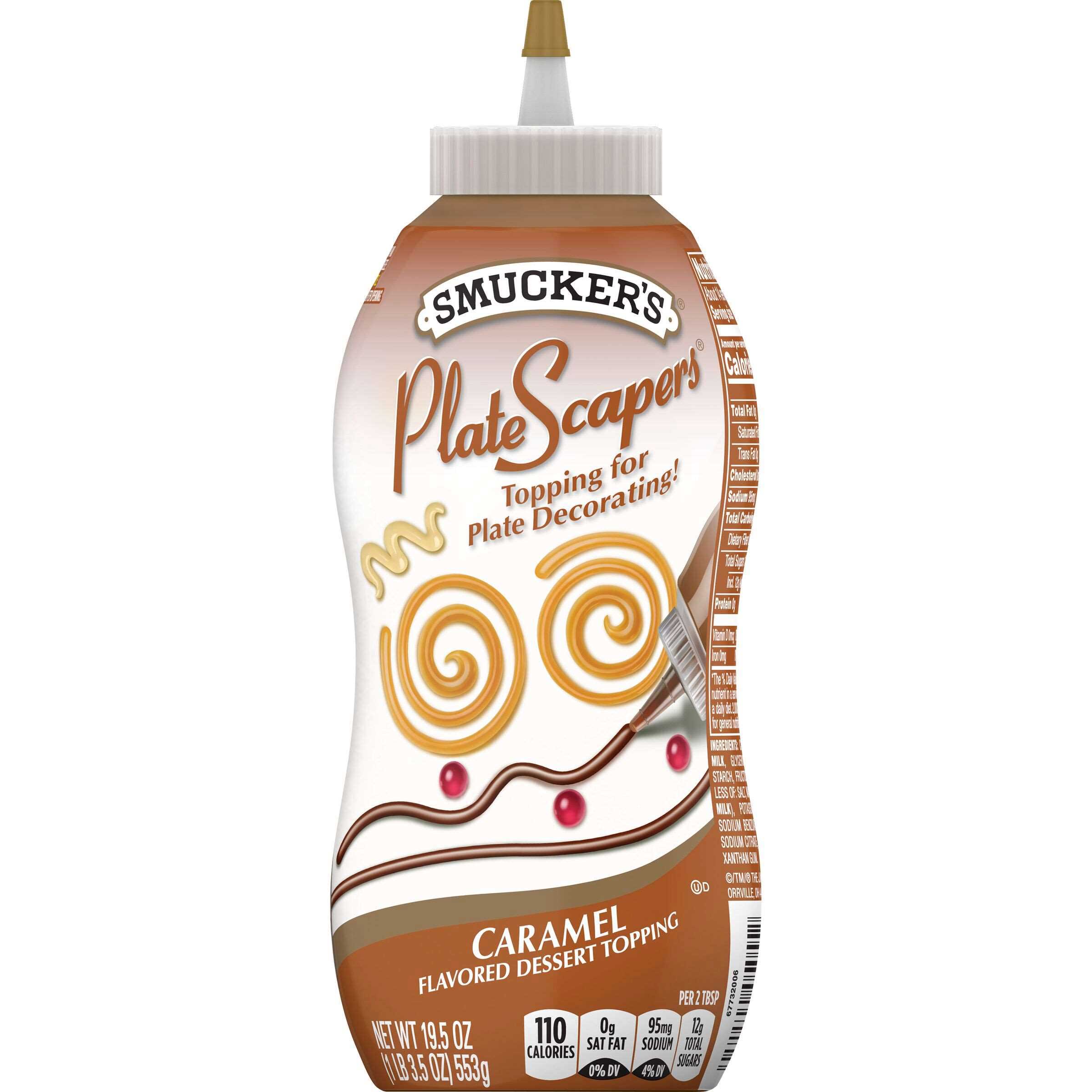 Smuckers Platescapers Caramel Dessert Topping, 19.5 Ounce -- 12 per case.