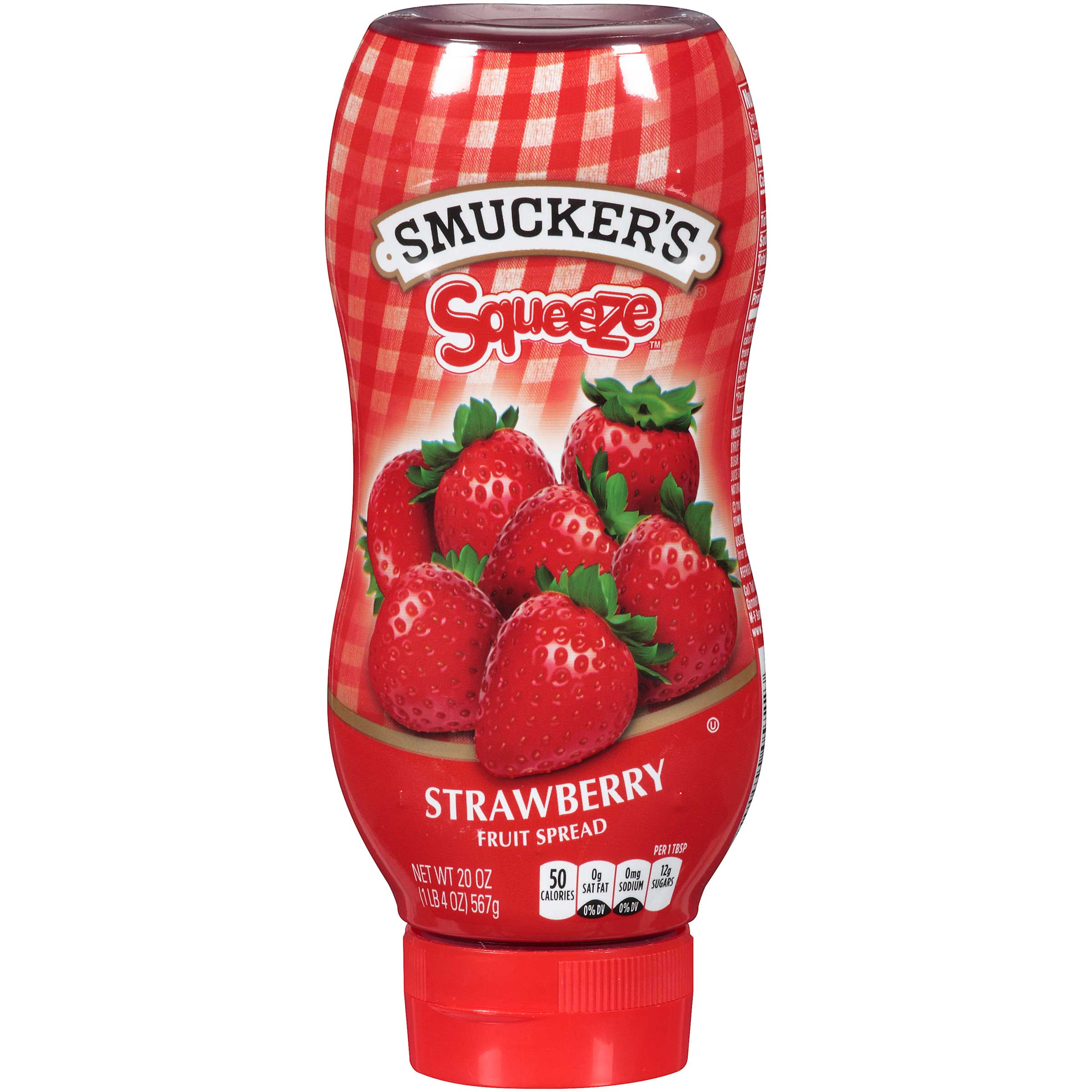 Smuckers Squeeze Strawberry Jam, 20 Ounce -- 12 per case