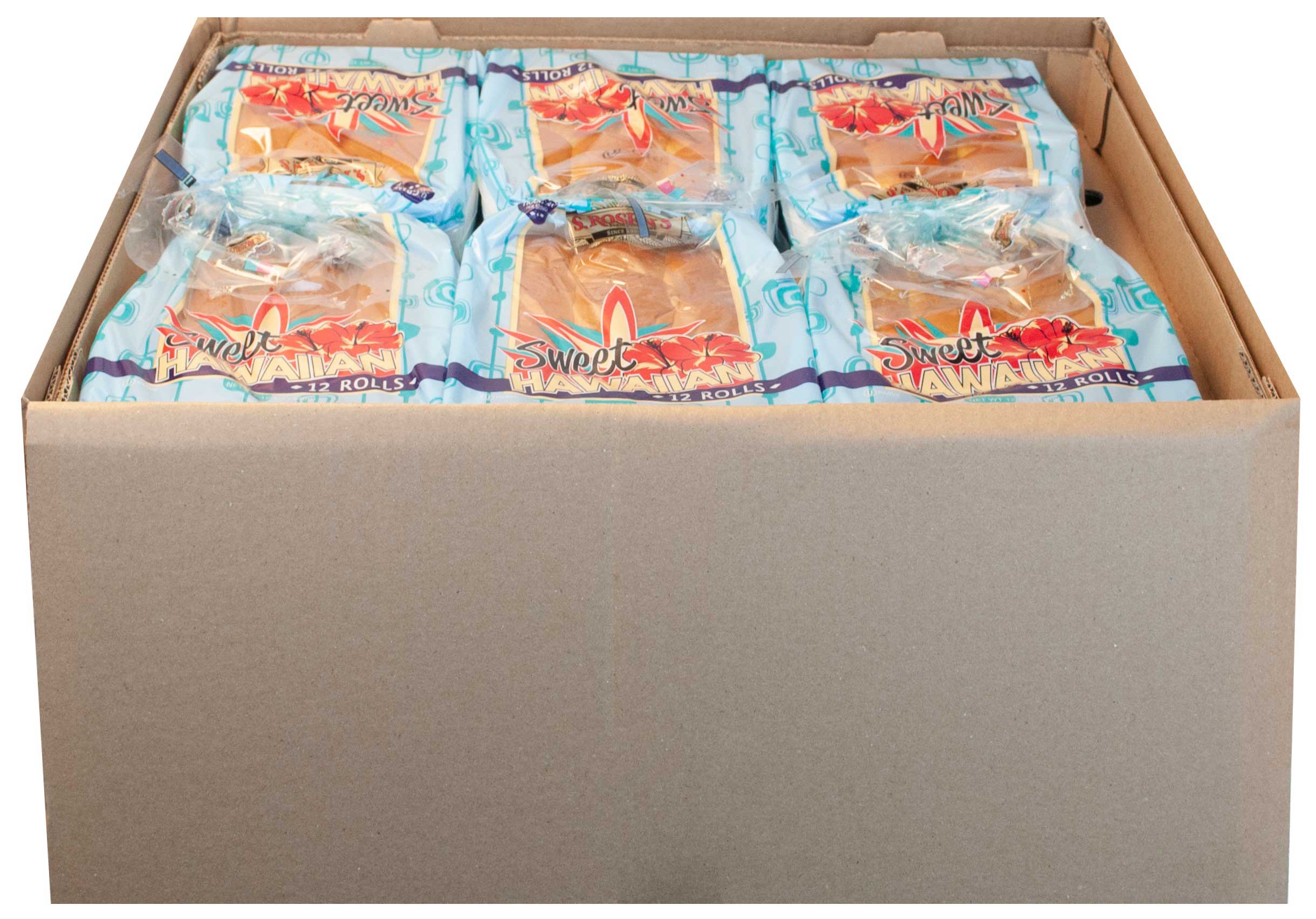 S. Rosen's 1 Ounce Hawaiian Dinner Roll, 12 Count -- 18 Per Case