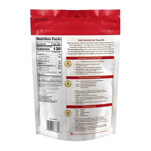 Arrowhead Mills Yellow Popcorn Kernels, 28 Ounce -- 6 Per Case
