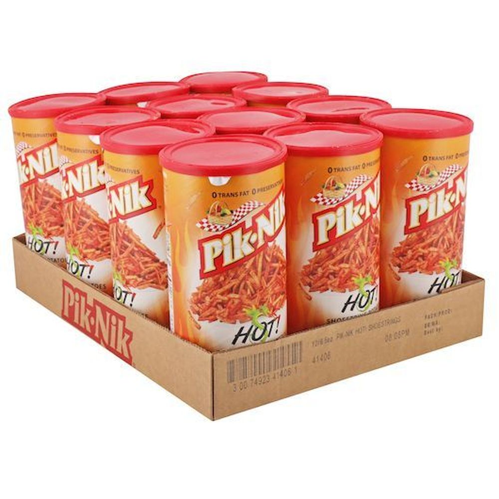 Pik Nik Hot Shoestring Potatoes, 8.5 Ounce -- 12 per case