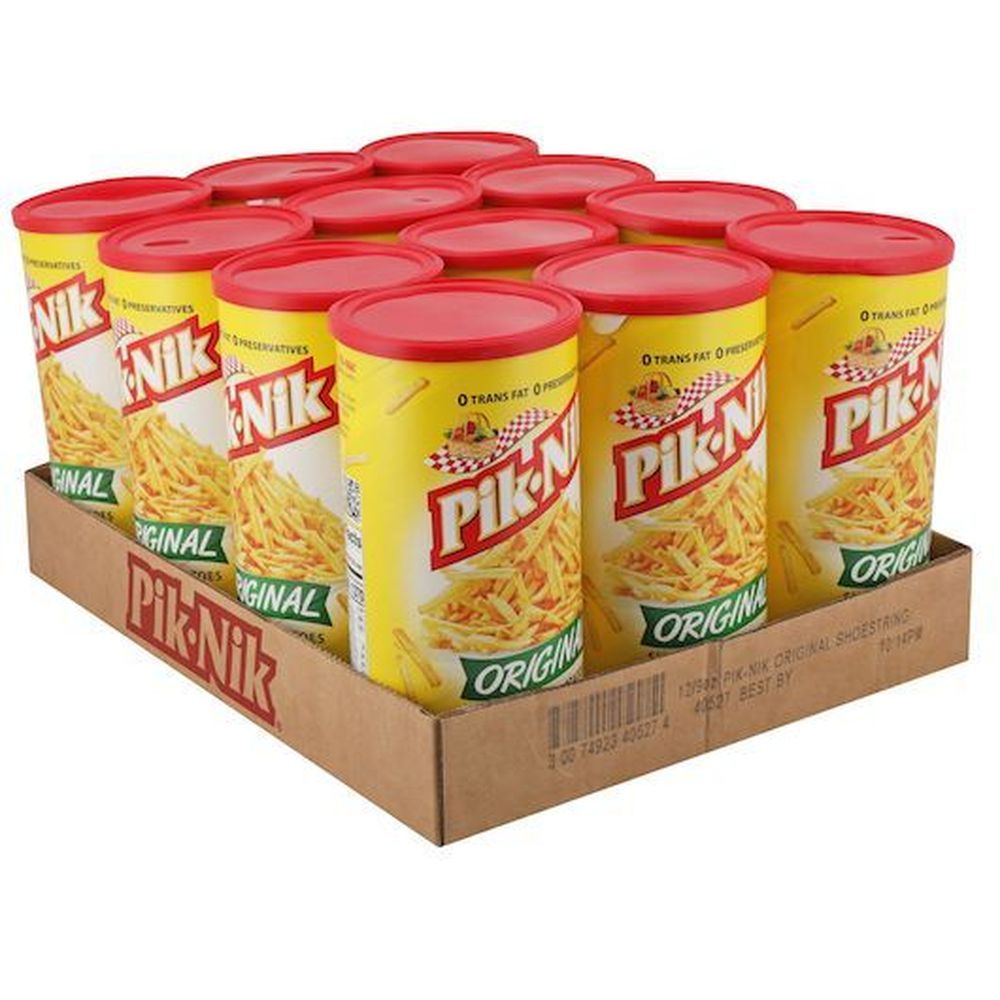 Pik-nik Original Shoestring Potatoes, Display Shipper, 36 Count -- 36 Per Case