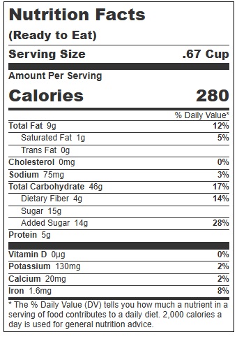 Golden Temple French Vanilla Almond Granola, 25 Pound