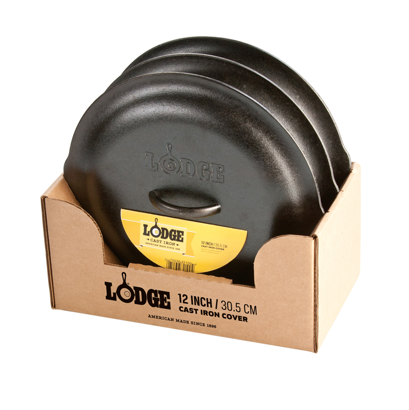 Lodge Cast Iron Cover Only, 12 Inch -- 3 Per Case