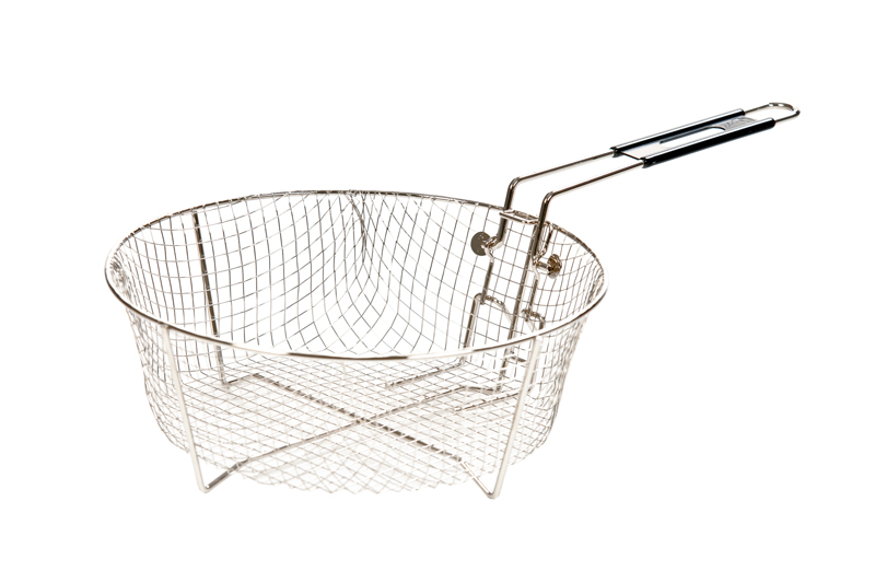 Lodge Deep Fry Basket With Easy Stow Handle, 12 Inch -- 3 Per Case