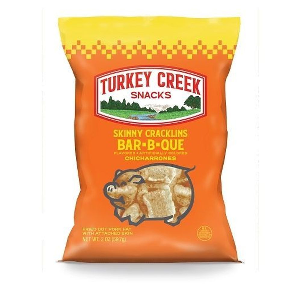 Turkey Creek Barbecue Skinny Cracklins, 2 Ounce Box -- 12
