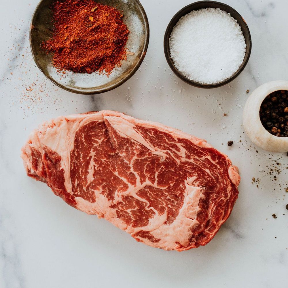 Organic Prairie Beef Boneless Rib Eye Steak, 0.645 Pound -- 8 Per Case