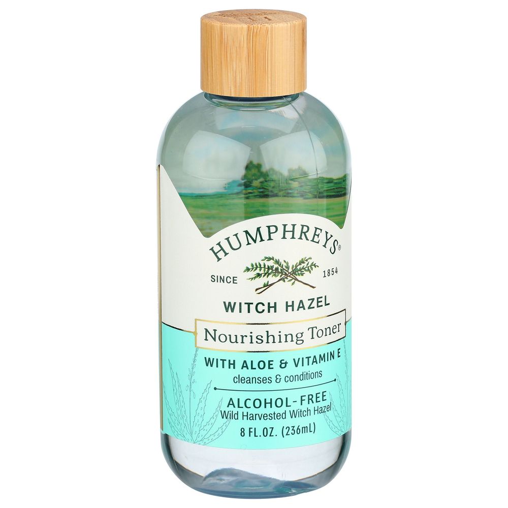 Humphreys Witch Hazel With Aloe And Vitamin E Alcohol-free Nourishing Toner, 8 Ounce