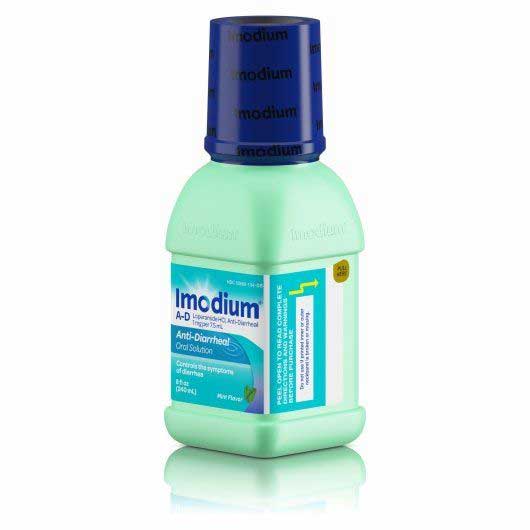 Imodium Mint Flavor Anti-diarrheal Oral Solution Liquid, 8 Fluid Ounce -- 24 Per Case