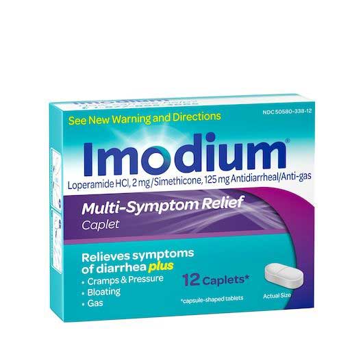 Imodium Multi Symptom Relief Caplets, 12 Count -- 48 Per Case