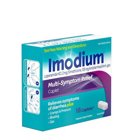 Imodium Multi-symptom Relief Caplets, 18 Count -- 36 Per Case