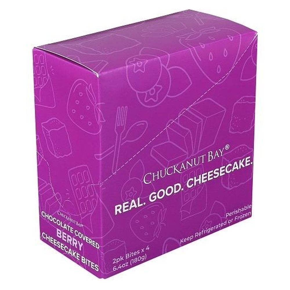 Chuckanut Bay Chocolate Covered Berry Cheesecake Bites | FoodServiceDirect