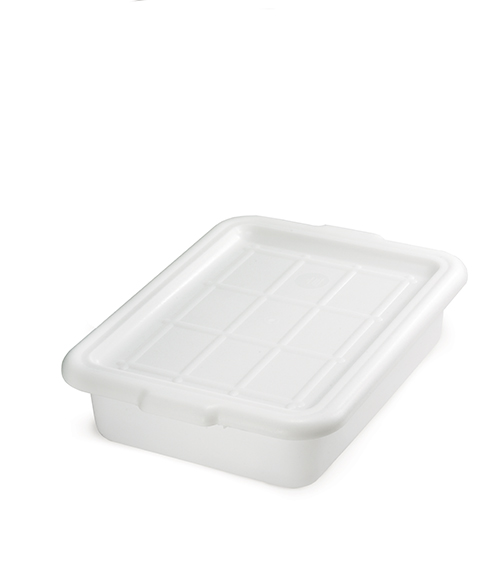 Tablecraft High Density Polyethylene White Freezer Box, 5 Inch -- 12 Per Case