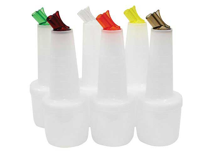 Tablecraft Pour Master Complete With White Cap And Spout, 1 Quart Capacity -- 12 Per Case