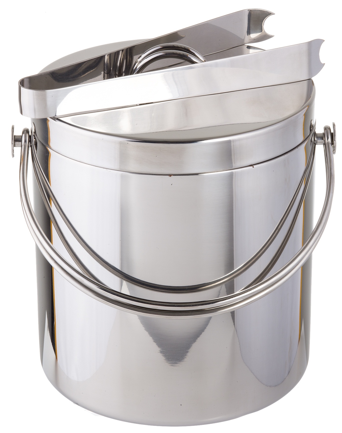 Tablecraft Stainless Steel Double Wall Ice Bucket With Tong -- 10 Per Case