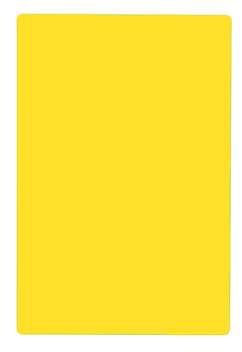 Tablecraft Polyethylene Yellow Rectangular Cutting Board, 20 X 15 X 0.5 Inch