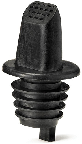 Tablecraft Plastic Black Liquor Pourer With Screen, 12 Count -- 36 Per Case