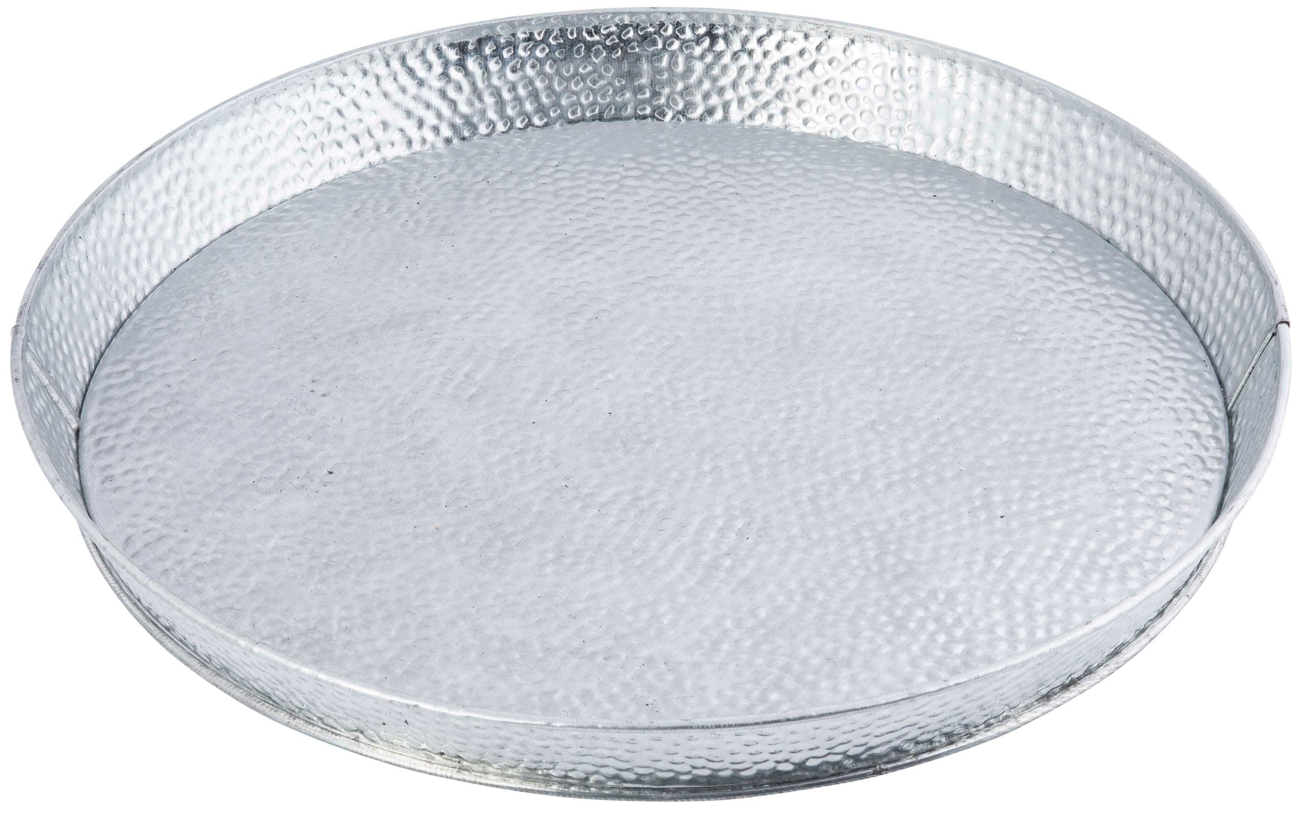 Tablecraft Galvanized Dinner Platter, 12.5 Inch, 12 Count -- 9 Per Case