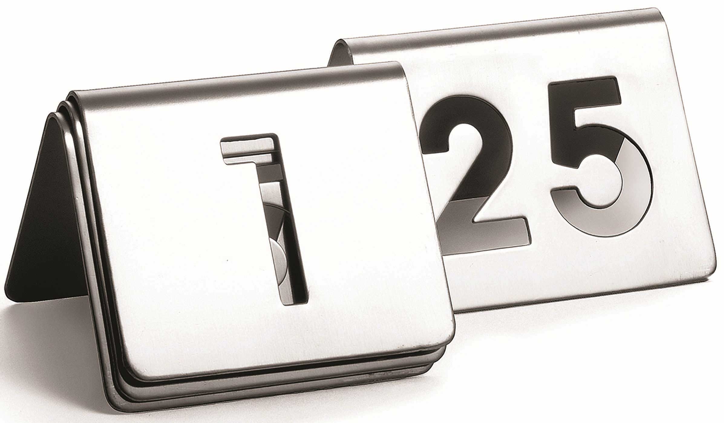 Tablecraft Cut Out Number Tent Set, 2.5 X 2 Inch -- 8 Per Case