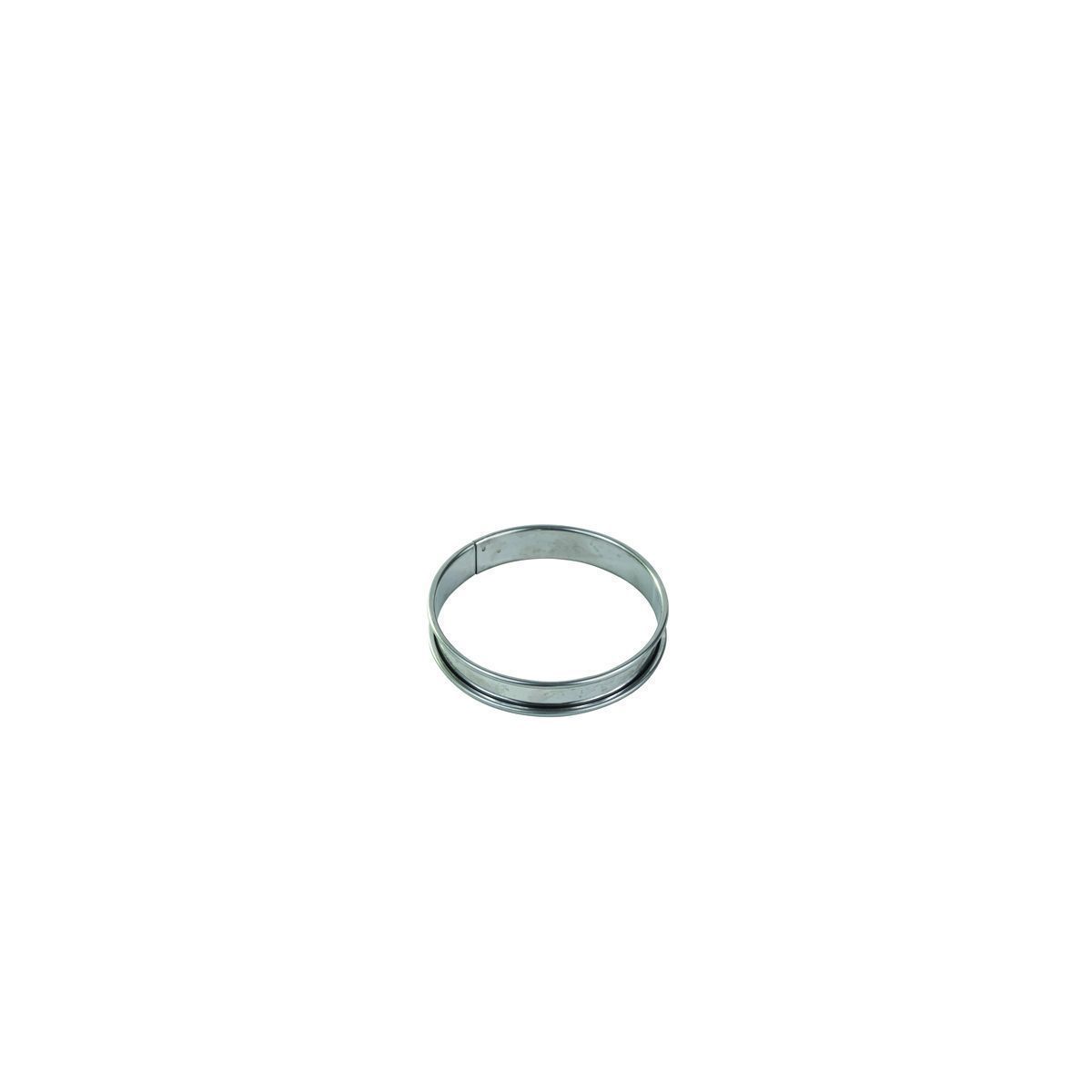Gobel Stainless Steel Tart Ring With Rolled Edges, 4.3 Inch Diameter