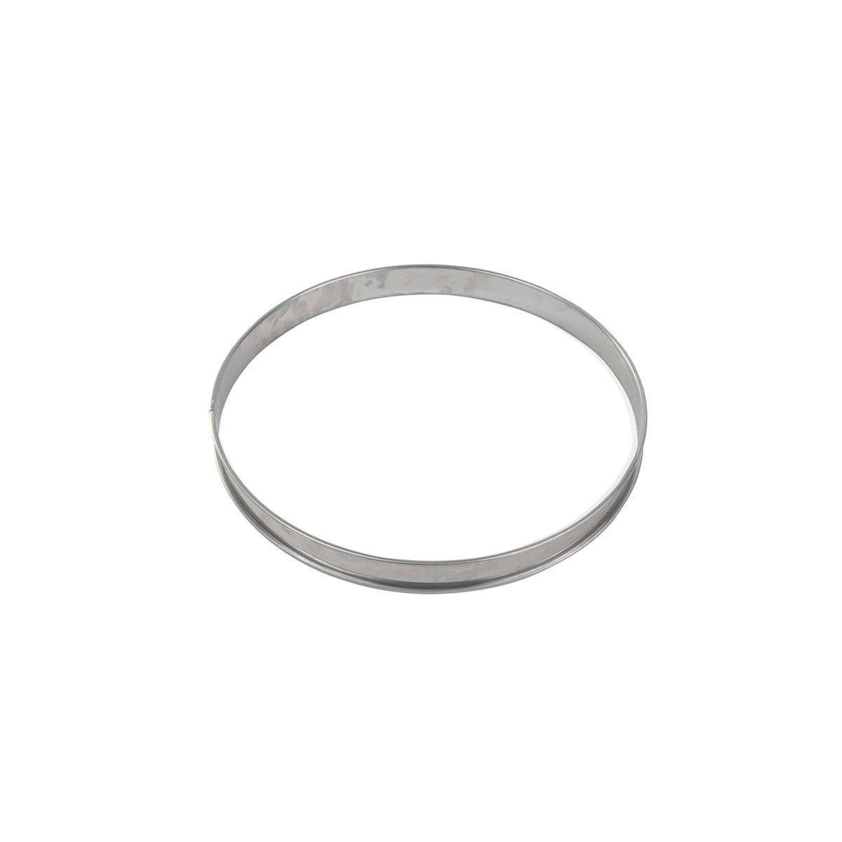 Gobel Stainless Steel Deep Tart Ring With Rolled Edges, 9.1 Inch Diameter
