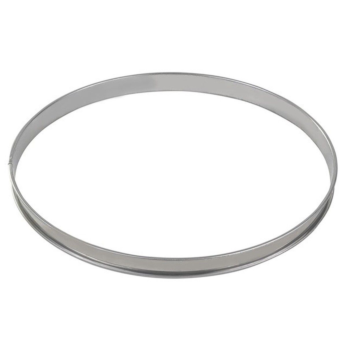 Gobel Stainless Steel Deep Tart Ring With Rolled Edges, 13 Inch Diameter