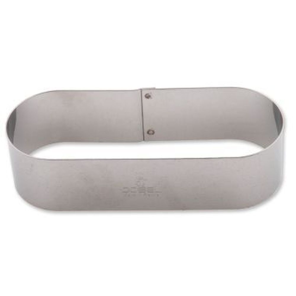 Gobel Stainless Steel Oblong Cake Frame, 4.3 Inch Length X 1.5 Inch Width Cavity